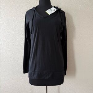 Old Navy Black Women's Hoodie Sweatshirt